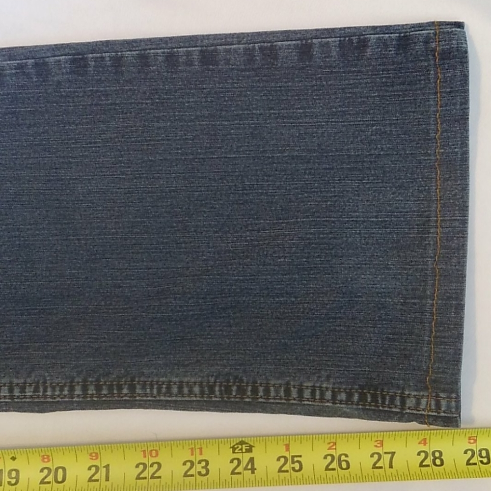 Mossimo 5 Pocket Stretch Denim Blue Jeans 8 - Picture 4 of 8